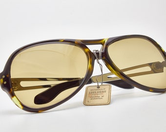 Vintage 1960s Magonio Sunglasses: Tortoise Shell Elvis Style Aviators