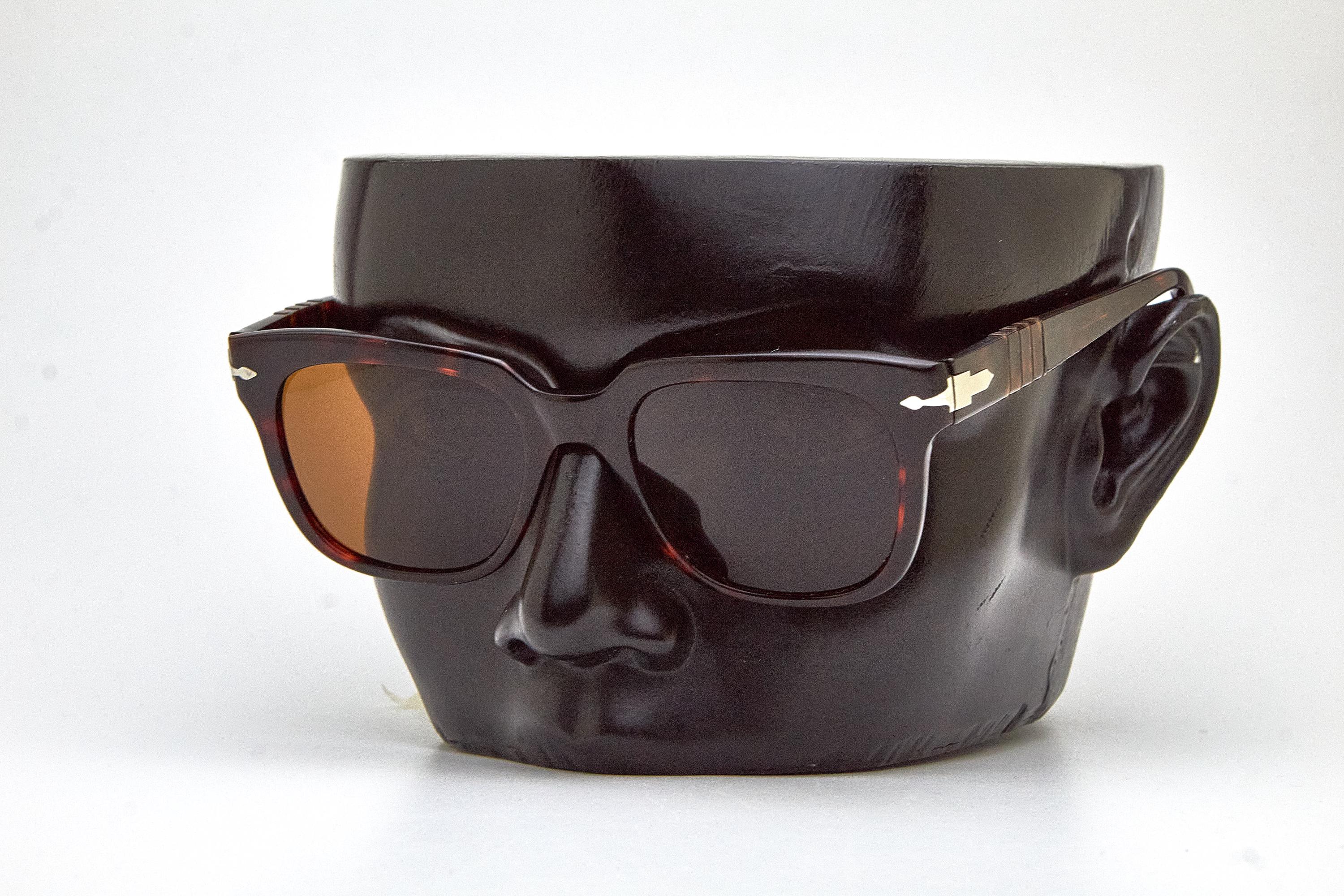 希少　レア　Persol RATTI P-Agar-B サングラス 90s Vintage PERSOL RATTI Sunglasses 803 Chunky Tortoise Hipsters