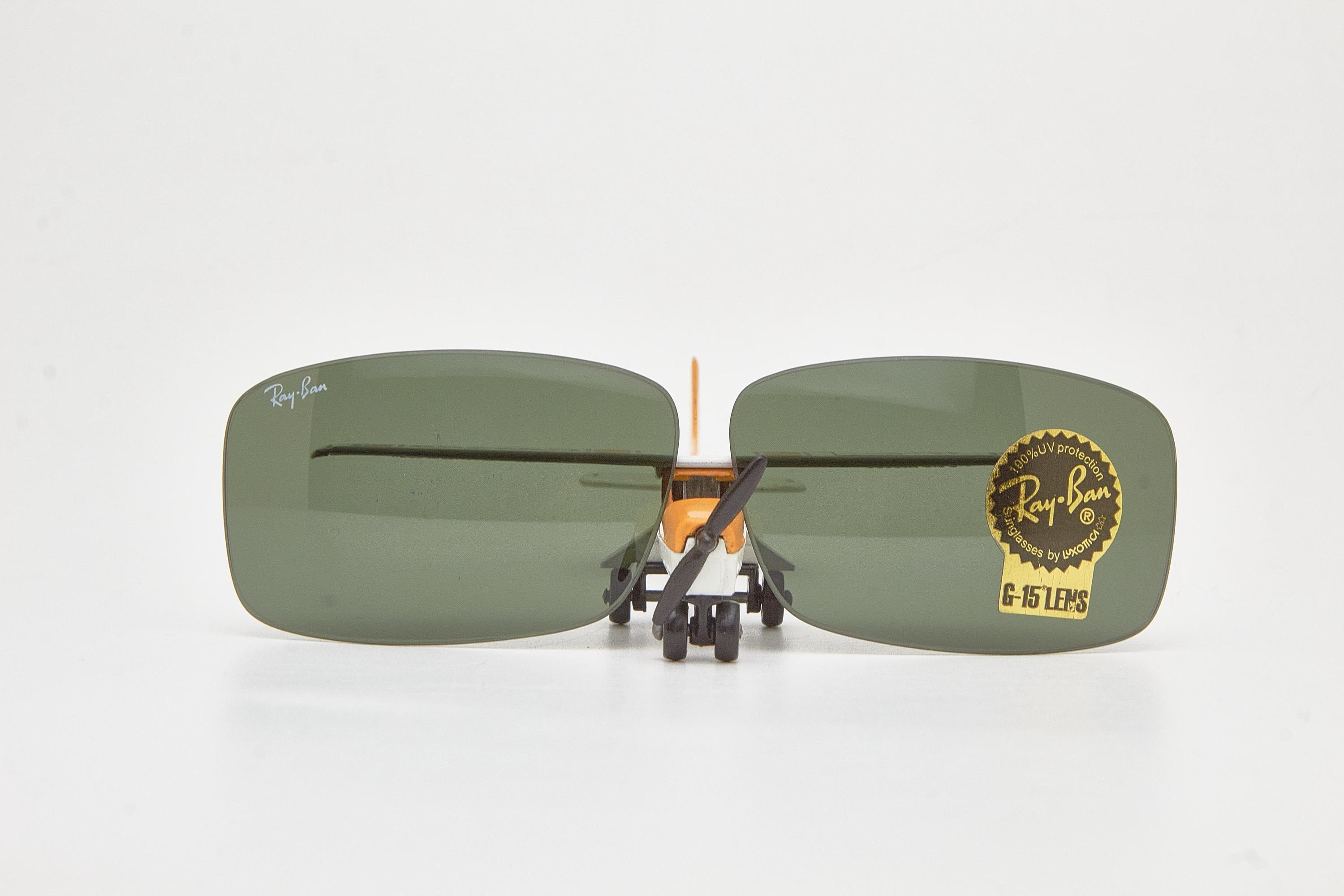 ルックスオティカ製レイバン レクタングルレンズ 58mm サングラス用
