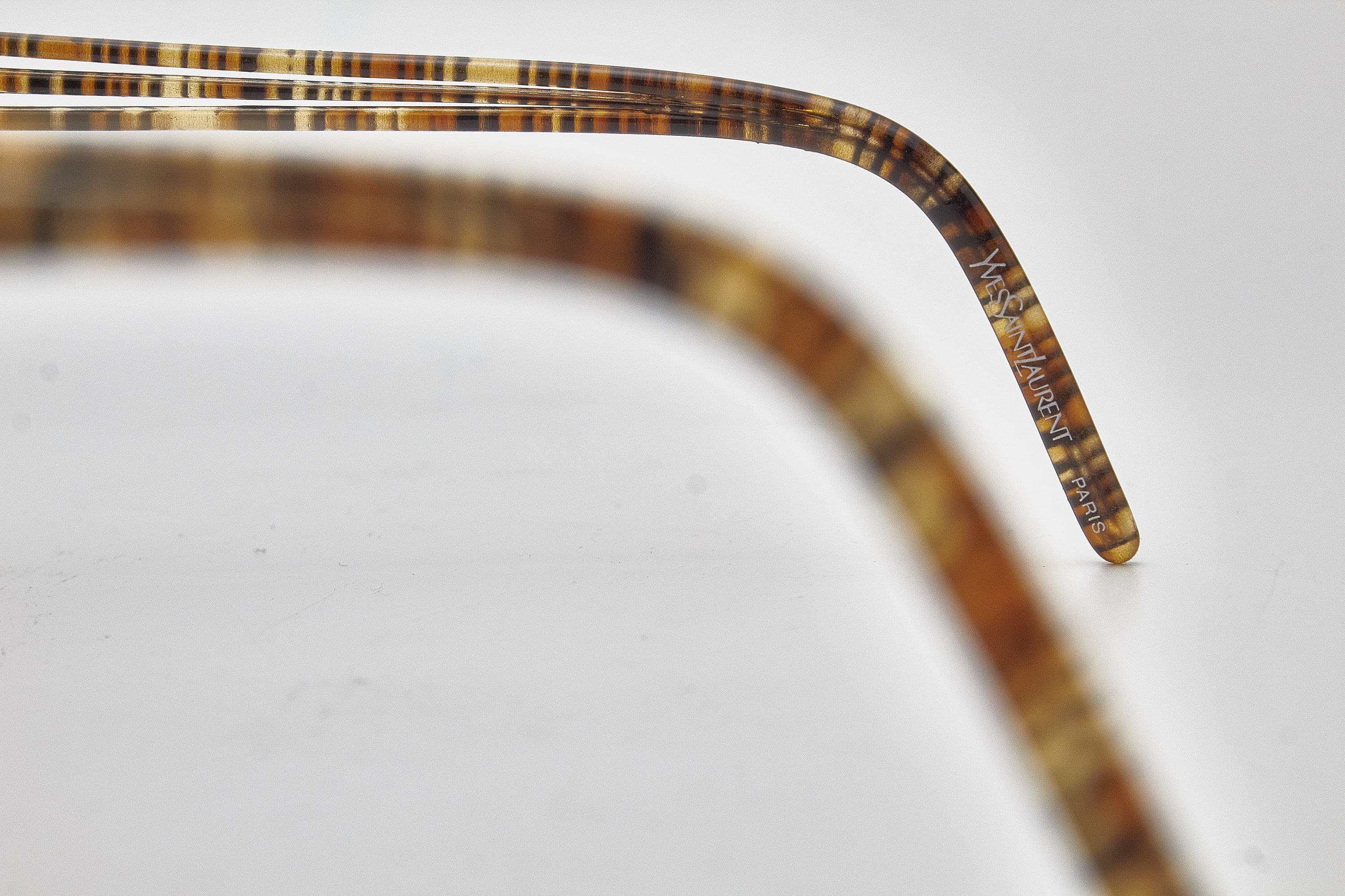 VTG 1980s Yves Saint Laurent Summer Sunglasses - Striped Cat Eye France YSL Saint Laurent Cat Eye Sunglasses - Etsy main image 3