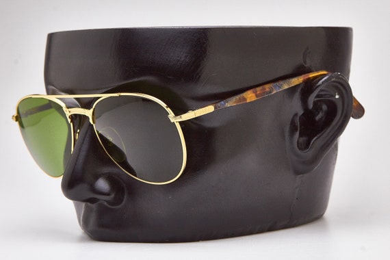 Vintage Galileo Aviator Sunglasses, Gold Metal Frame  display picture 3