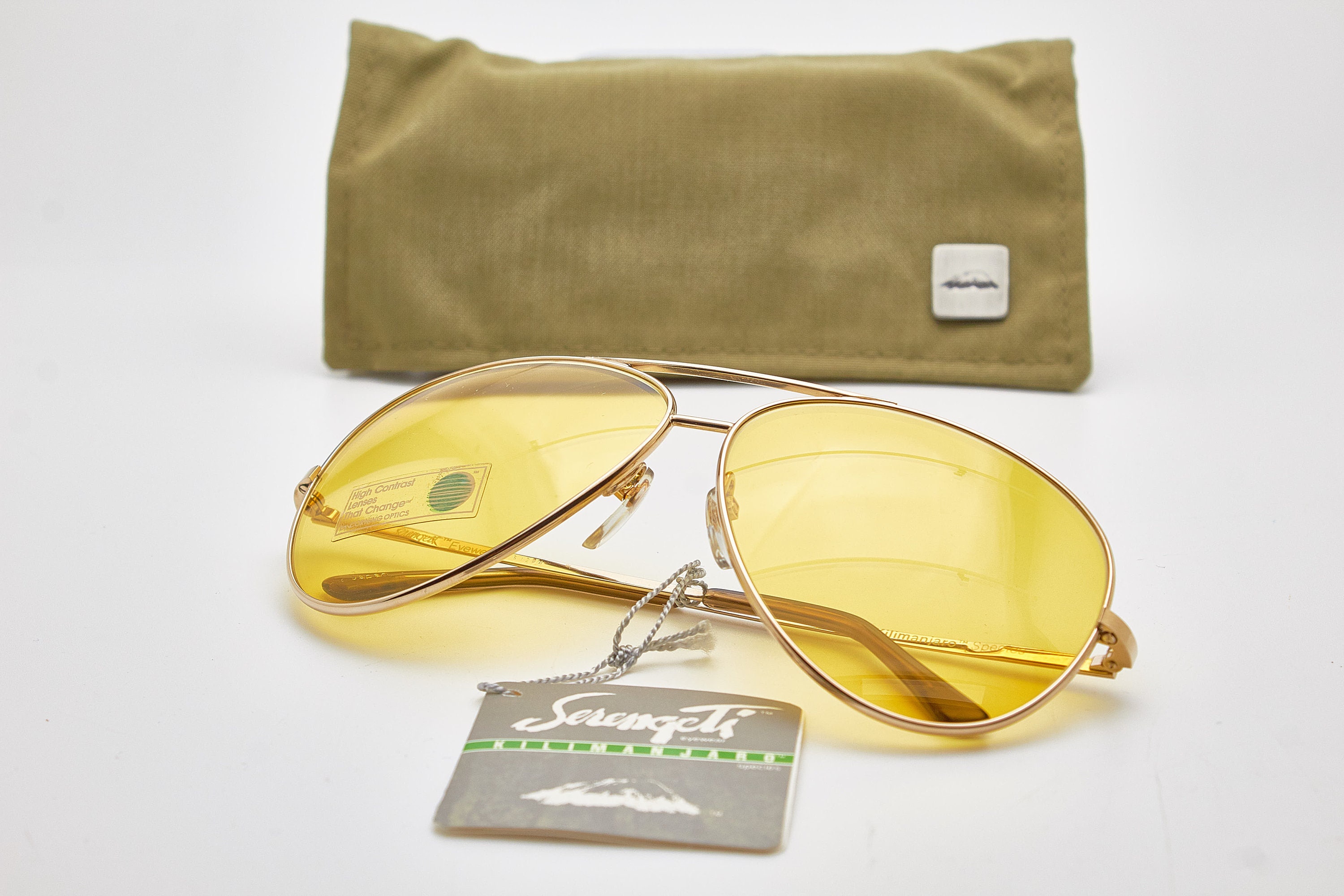 Vintage Yellow Photochromic Sunglasses SERENGETI Kilimanjaro  display picture 1