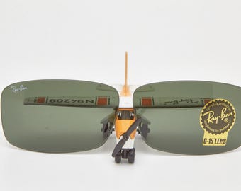 ルックスオティカ製レイバン レクタングルレンズ 58mm サングラス用