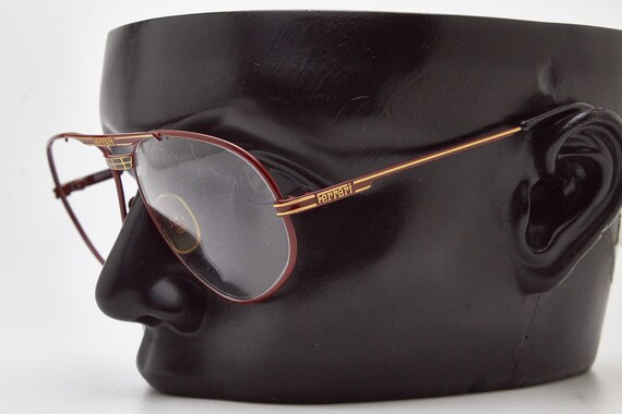 Vintage sunglasses 1980s FERRARI F12 580 Red Poli… - image 9