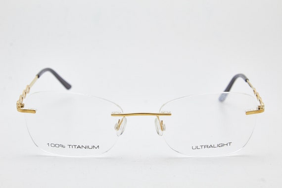 ULTRALIGHT UL1193 rimless eyeglasses titanium gla… - image 2
