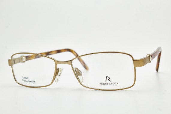 Vintage RODENSTOCK eyeglasses R4783 C 54*15 gold … - image 4