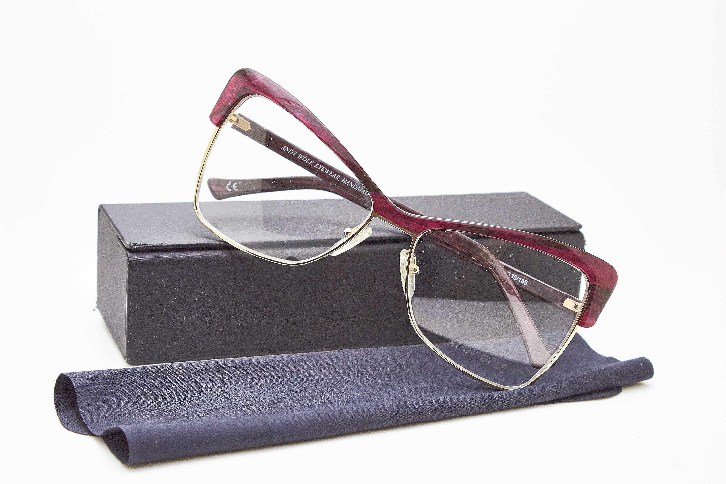 Andy Wolf 5050 Oversized Sexy Eyeglasses Butterfly, Austrian  display picture 3