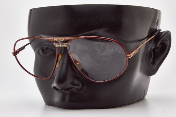 Vintage sunglasses 1980s FERRARI F12 580 Red Poli… - image 8