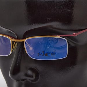 2000s vintage NICE 505 Slim Rectangular Shades,Narrow Rectangle Frames,eyeglasses,2000s glasses,Y2K eyeglasses,fancy shadow,