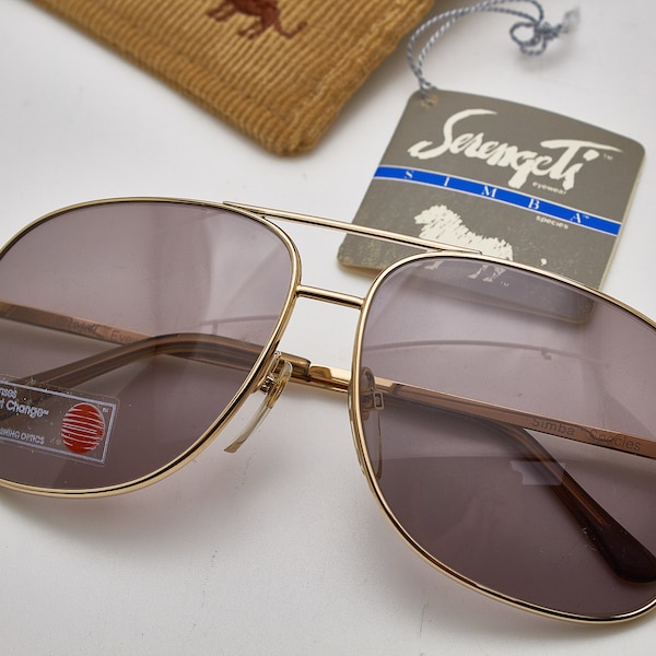 vintage sunglasses SERENGTI eyeglasses 5073M Simba™ /goggles aviator sunglasses-oversized eyeglasses-golden glasses-sunglasses oversized