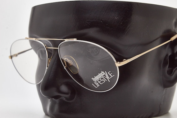 Rodenstock 7063 GM Metal Gold Frame Pilot Sunglasses 1980s Eyewear 
