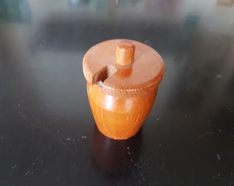 Wooden Mustard Pot - 3 Inches