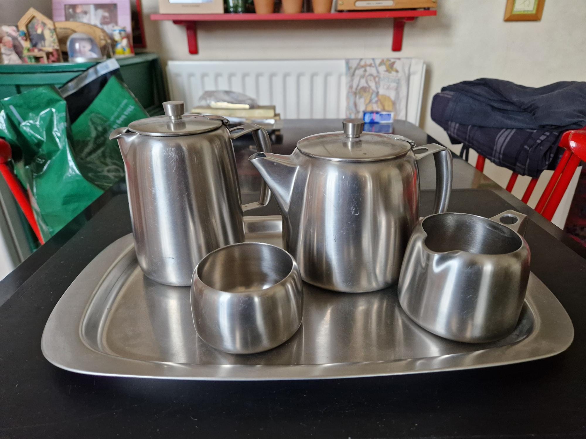Vintage MCM Old Hall 5 Piece Tea/ Coffee Set - Etsy