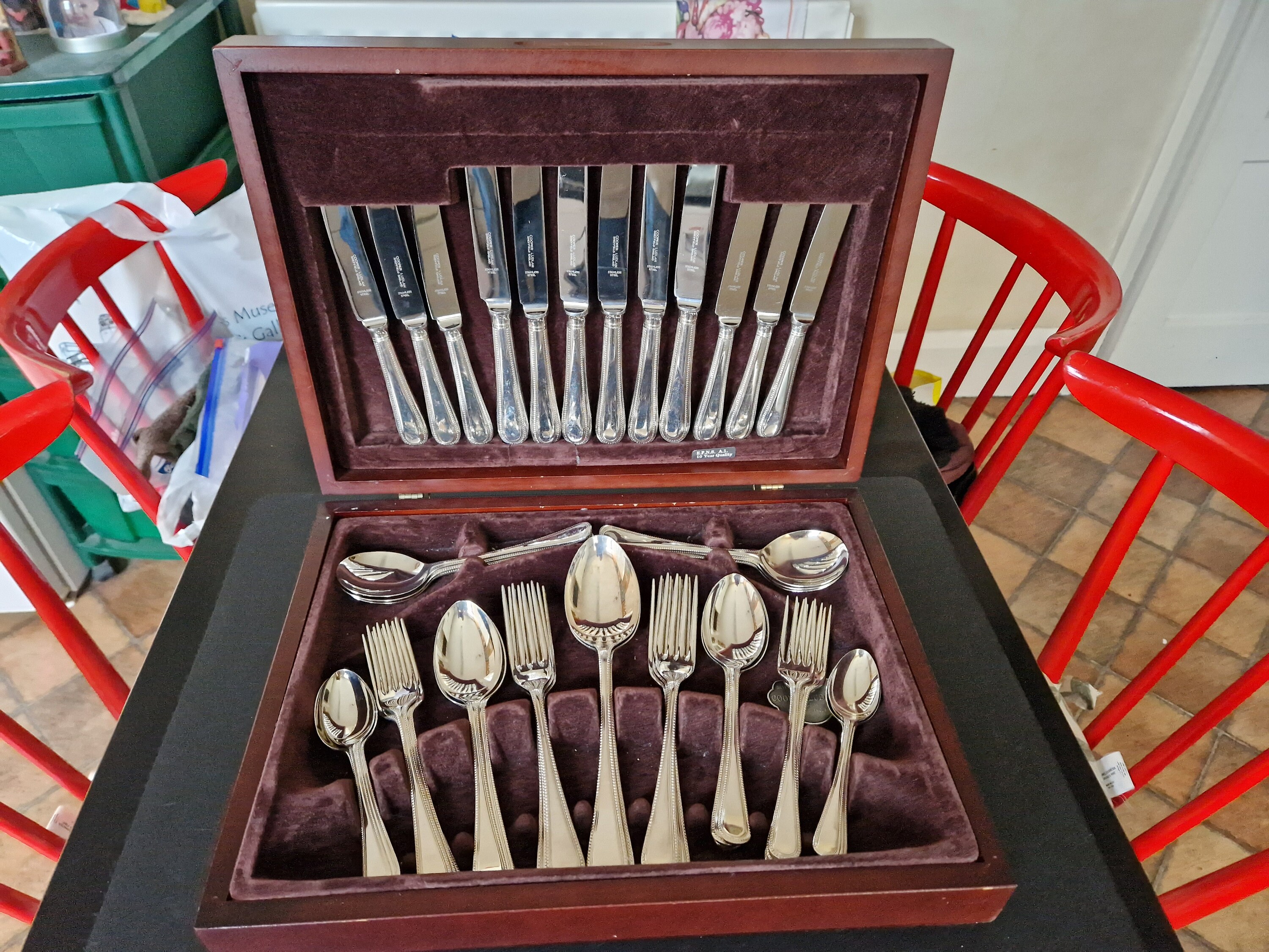 44 Piece Cooper Ludlam Cutlery Cooper Ludlam Silver Plated 44