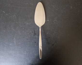 1960's White Metal Cake Server - 9 Inches