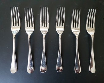 Vintage set of EPNS Forks x 6 - 7 Inches