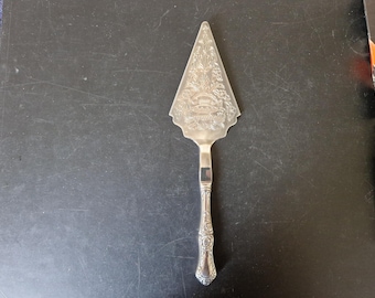 Servidor de pasteles/tartas vintage con mango floral en caja - 30 cm