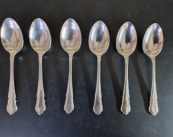 Vintage set of Dubarry Spoons x 6 - 7.25 Inches