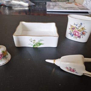 Assortment of Floral Bone China Pieces x 4