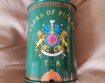 Jacksons of Piccadilly Green Tea Caddy - 6.5 Inches