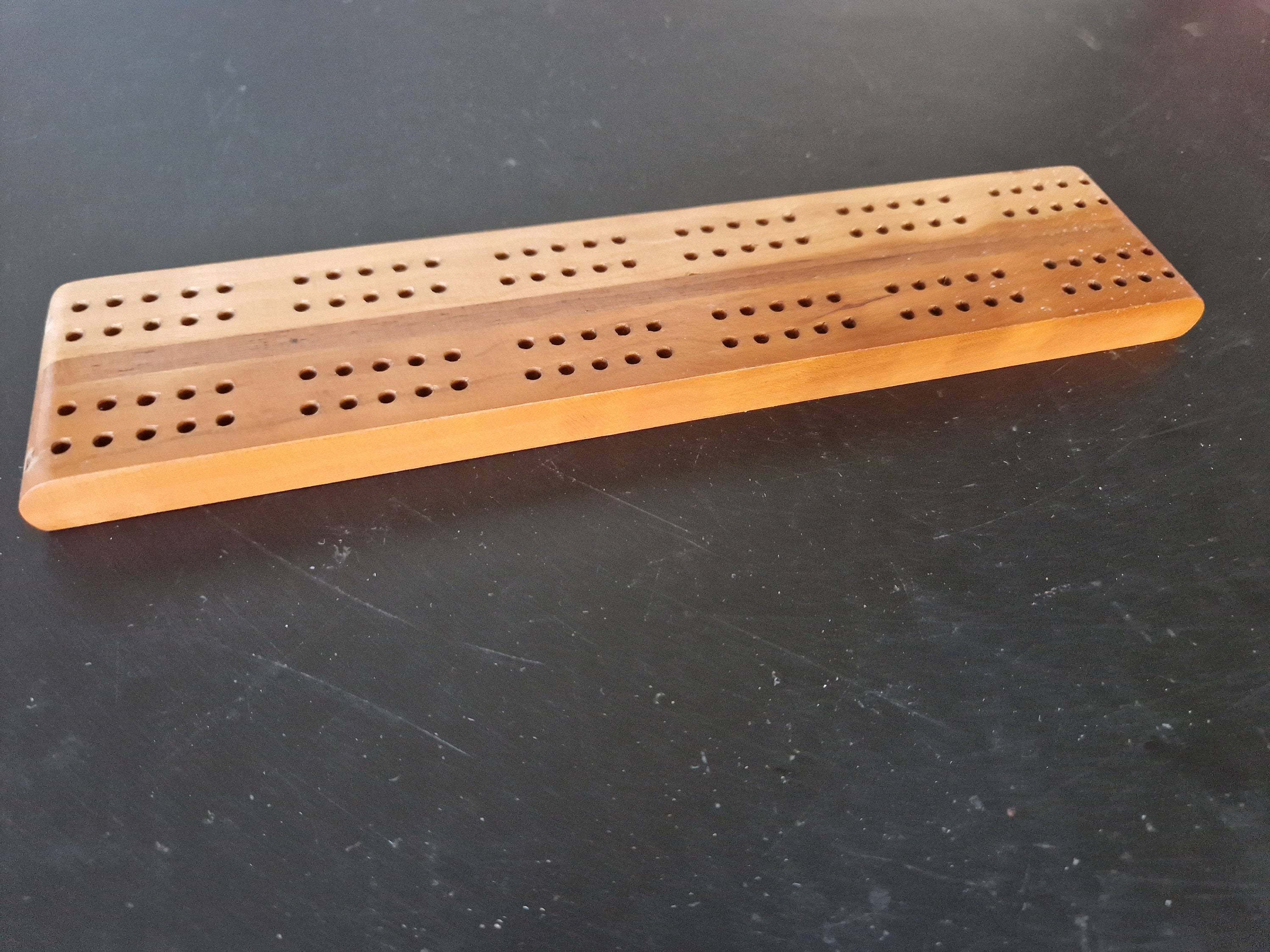 Vintage Wooden Cribbage Board - Etsy