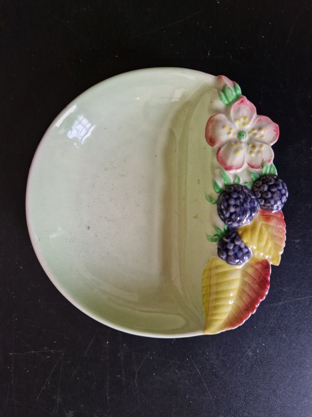 Ceramic Raspberry Vintage Carlton Ware Ceramic Raspberry and Flower Soap Dish Design 1473 ...