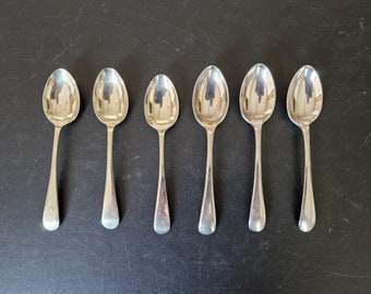 Vintage Old English Pattern Tea Spoons x 6 (3+3)