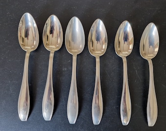 Vintage set of Potosi Silver Spoons x 6 - 7.5 Inches