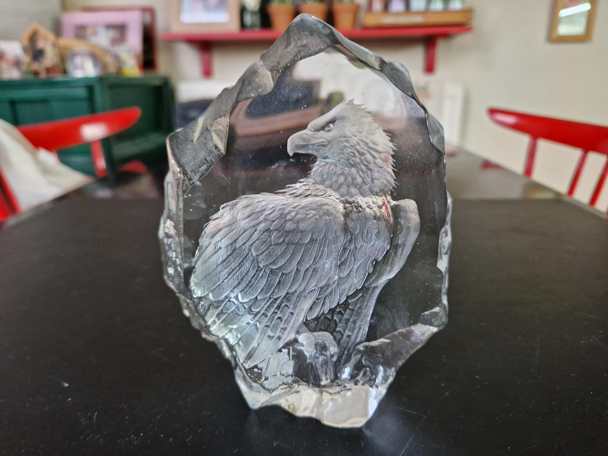 美品】 Crystal 鳥 置物 イーグル 楽天市場】バカラ クリスタル