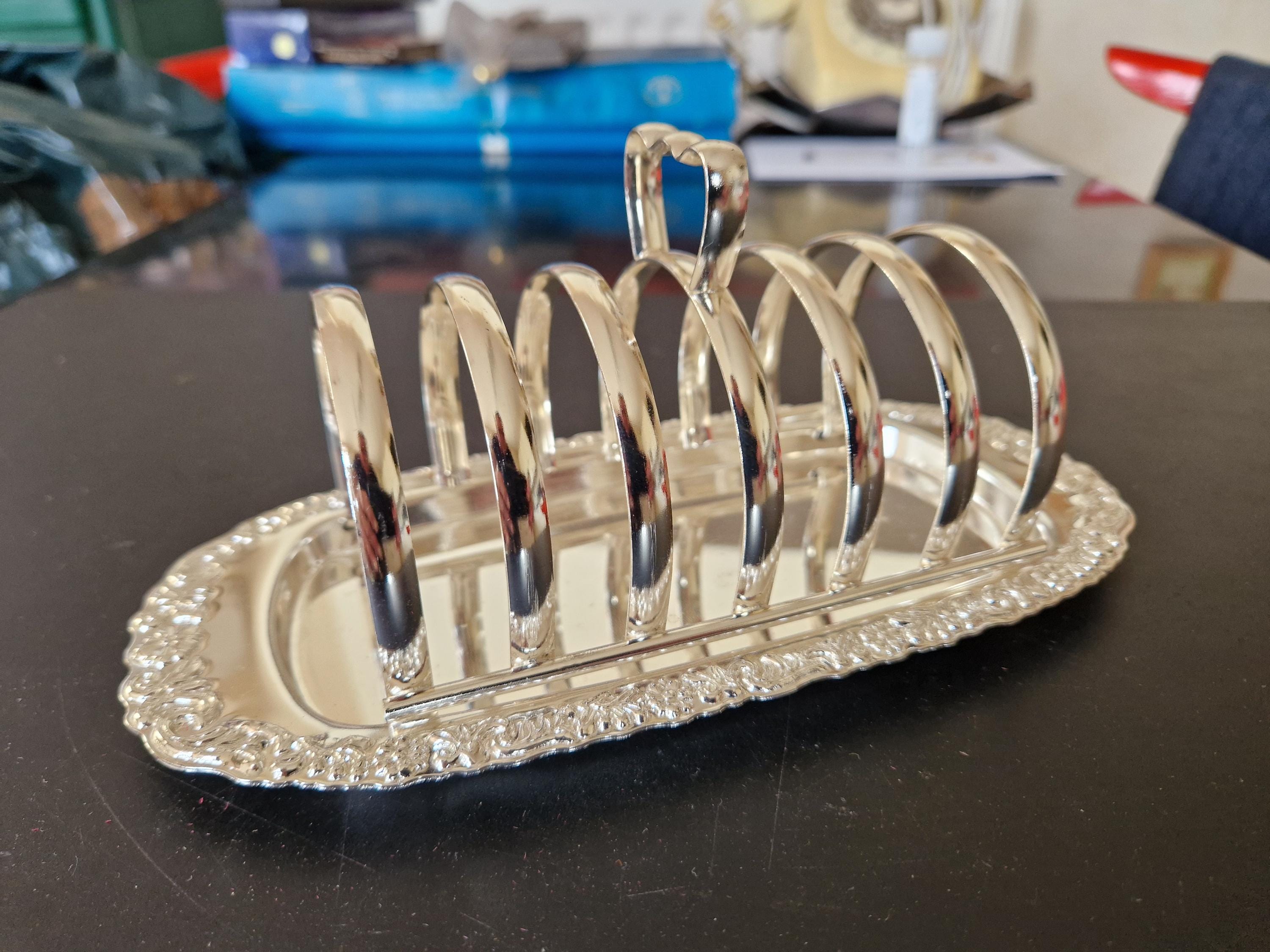 Vintage Boxed Queen Anne Silver Plated Toast Rack - 6 Slice - Etsy