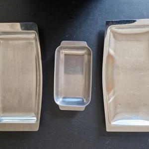 Vintage MCM Rectangular Serving Dishes x 3