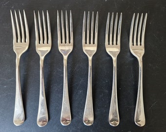 Vintage set of EPNS Old English Pattern Forks x 6 - 6.75 Inches