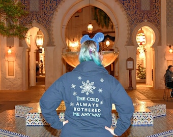 Always Frozen Fleece Zip Up Hoodie