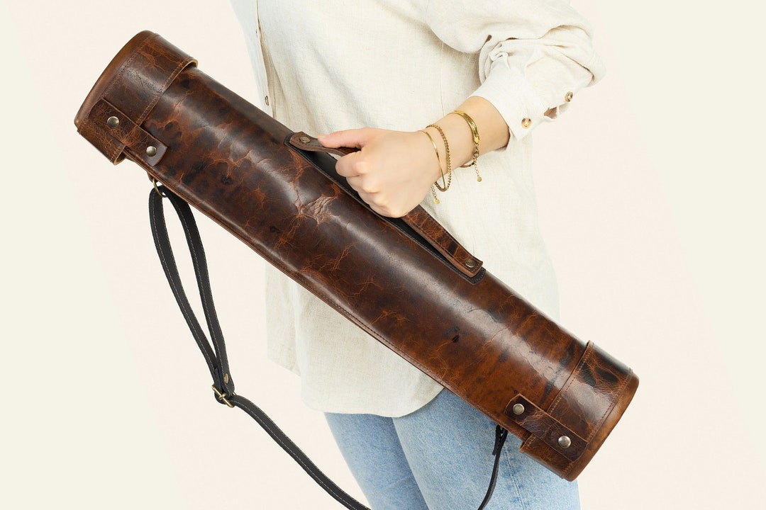 Document Tube8cm.leather Document Holder. Bag For Architect. Postertube