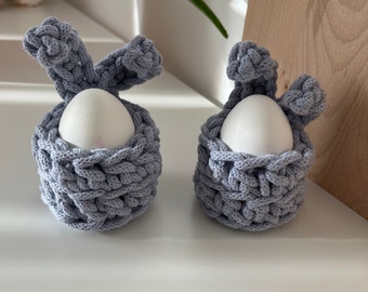 Egg cup crocheted Easter basket crochet basket Easter Easter decoration