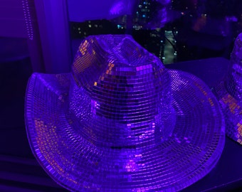 Disco Cowboy Hat - Festivals, Concerts, Bachelorette, Rave 