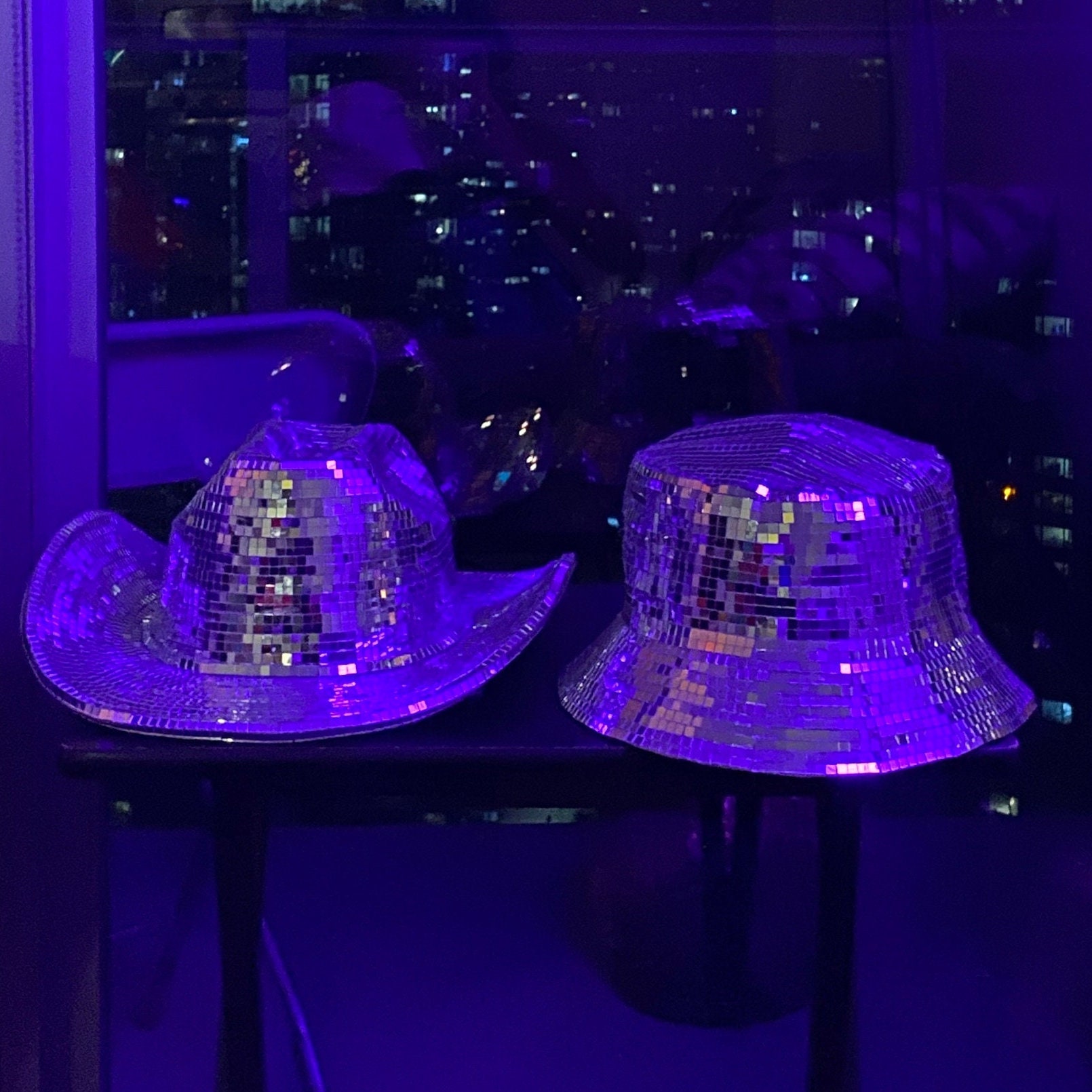 Rave Wear Disco Cowboy Hat Silver Mirror Tile Festival Party Glam Bachelorette Shop Disco Cowboy Hat: Best Styles for Parties & Concerts main image 4