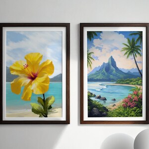 Hawaii Wall Art Bundle Prints | Printable Wall Art | Digital Beach Art | Hawaii Print | Beach Wall Art | Hawaii Decor | Hawaii Poster |
