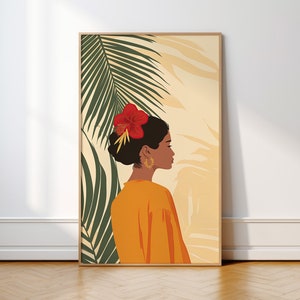 Modern Puerto Rico Art Print, Digital Download Print, Latina Printable Wall Art, Boricua Wall Decor, Puerto Rican Print, Latina Wall Decor