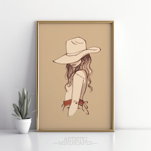 Cowgirl Wall Art | Digital Download | Cowboy Decor | Cowboy Print | Mexican Wall Art | Western Wall Art | Mexican Art | Western Art Print