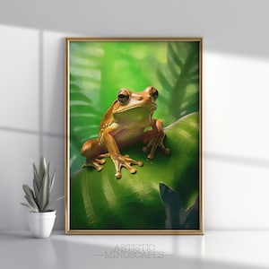 Puerto Rican Coqui Painting | Puerto Rico Art | Digital Download | Puerto Rico Print | Puerto Rico Wall Art | Puerto Rico Digital |Printable