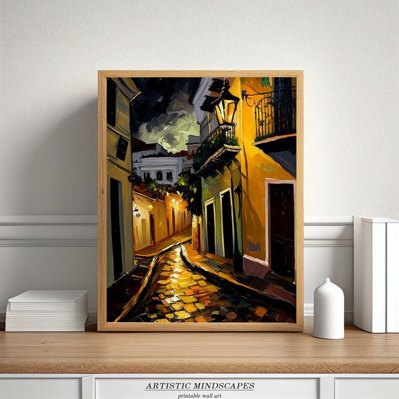 Puerto Rican Wall Art Digital Download Instant Art Old San Etsy