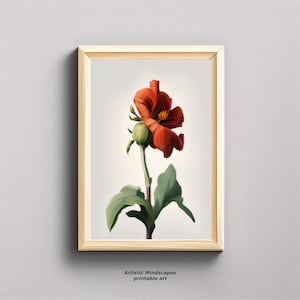 Printable Amapola Wall Art | Puerto Rico Printable Wall Art | Puerto Rican Decor | Flor De Maga | Puerto Rico Wall Art | Digital Download