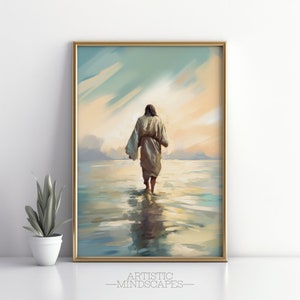 Jesus Wall Art | Printable Art | Jesus Print | Jesus Poster | Jesus painting | Bible Art | Christian Decor | God Painting | Digital Print