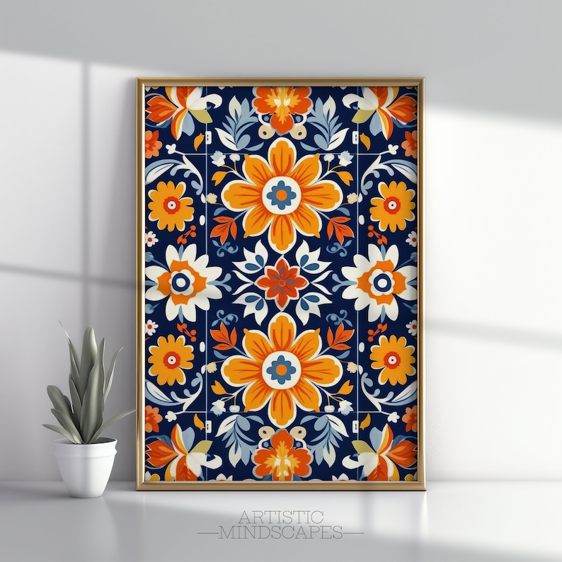 Mexican Talavera Wall Art Printable Art Mexican Culture Etsy