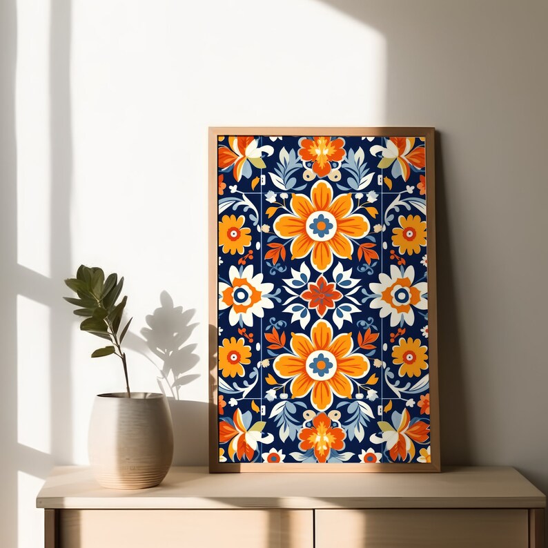 Mexican Talavera Wall Art Printable Art Mexican Culture Etsy