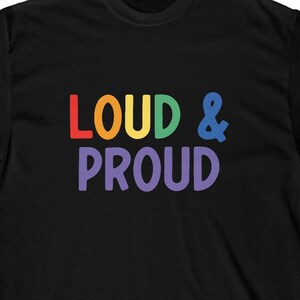 loud and proud   cool lgbt funny tshirt