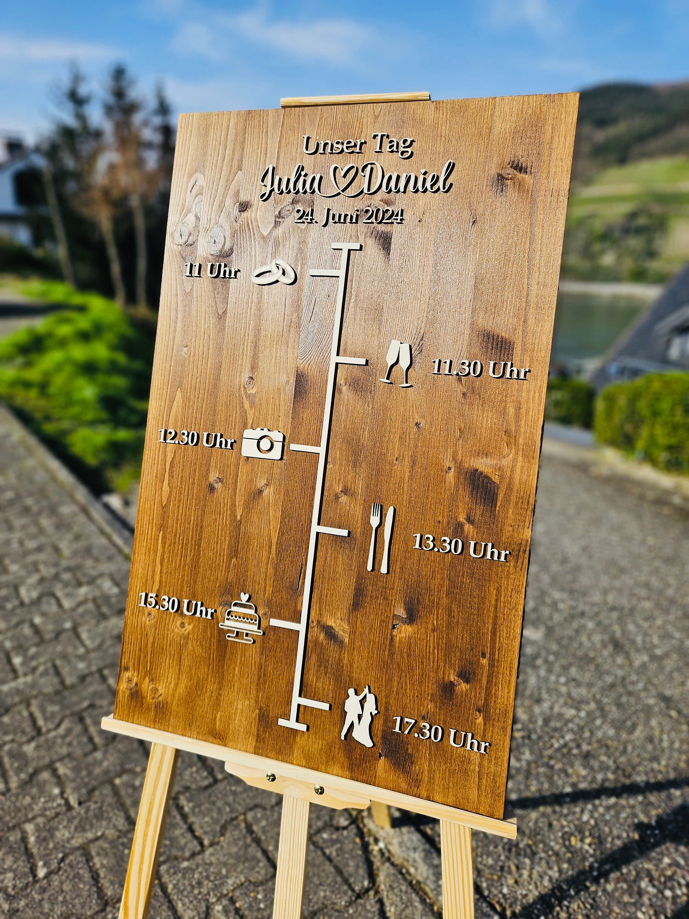 Daily Routine - Our Day - Welcome Sign Wedding Sign - Wedding Sign ...