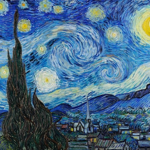 Starry Night by Vincent Van Gogh | digital download | classic vintage painting | Instant Download van Gogh Print | Wall Decor | Fine Art