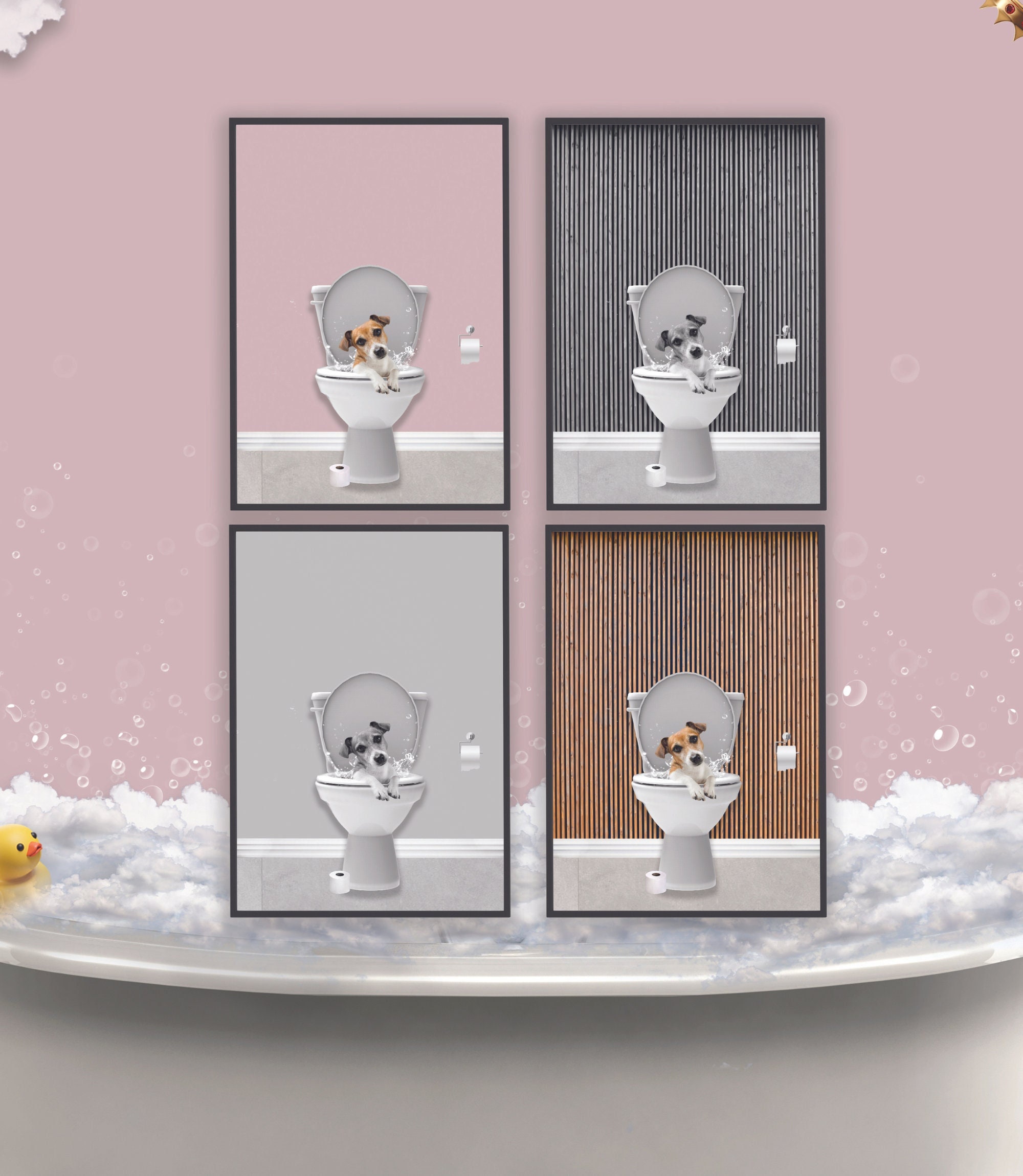 Pop Art Funny Toilet Reading Poster Aesthetics Cat Capybara Animal Canvas  Prints Wall Art Room Decor Home Bathroom Decoration Buy cheaply on Joom, image size:2000x2300